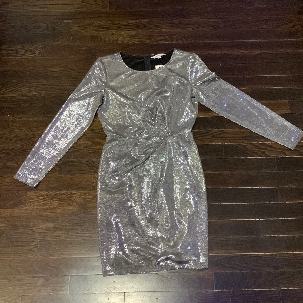 Shiny Glittery Silver Dress